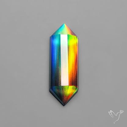 Step Cut Aurora Opal Doublets