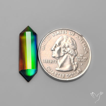 Step Cut Aurora Opal Doublets