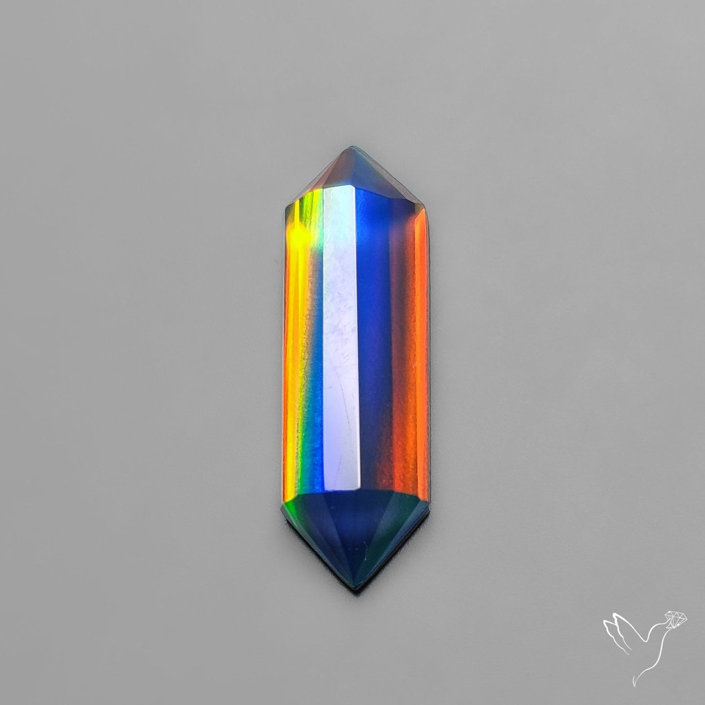 Step Cut Aurora Opal Doublets