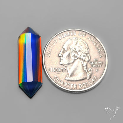 Step Cut Aurora Opal Doublets