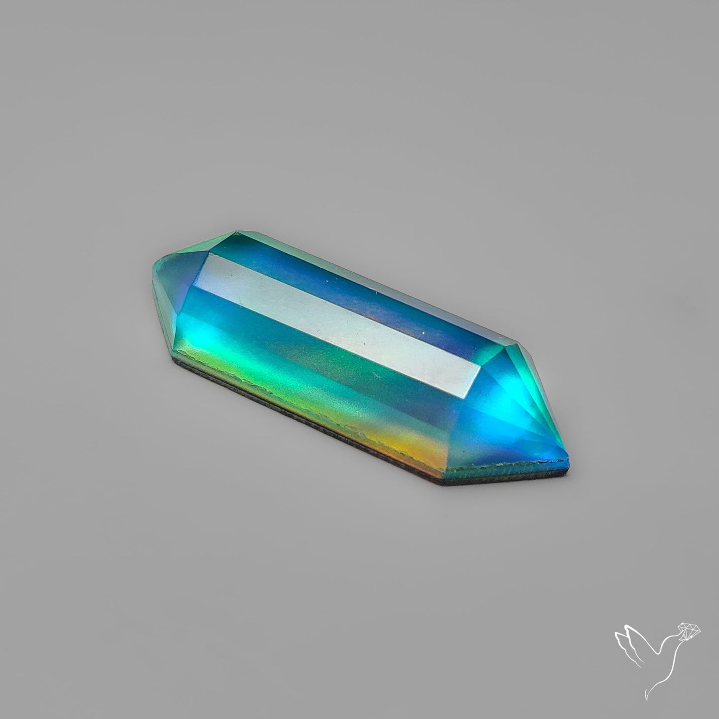 Step Cut Aurora Opal Doublets