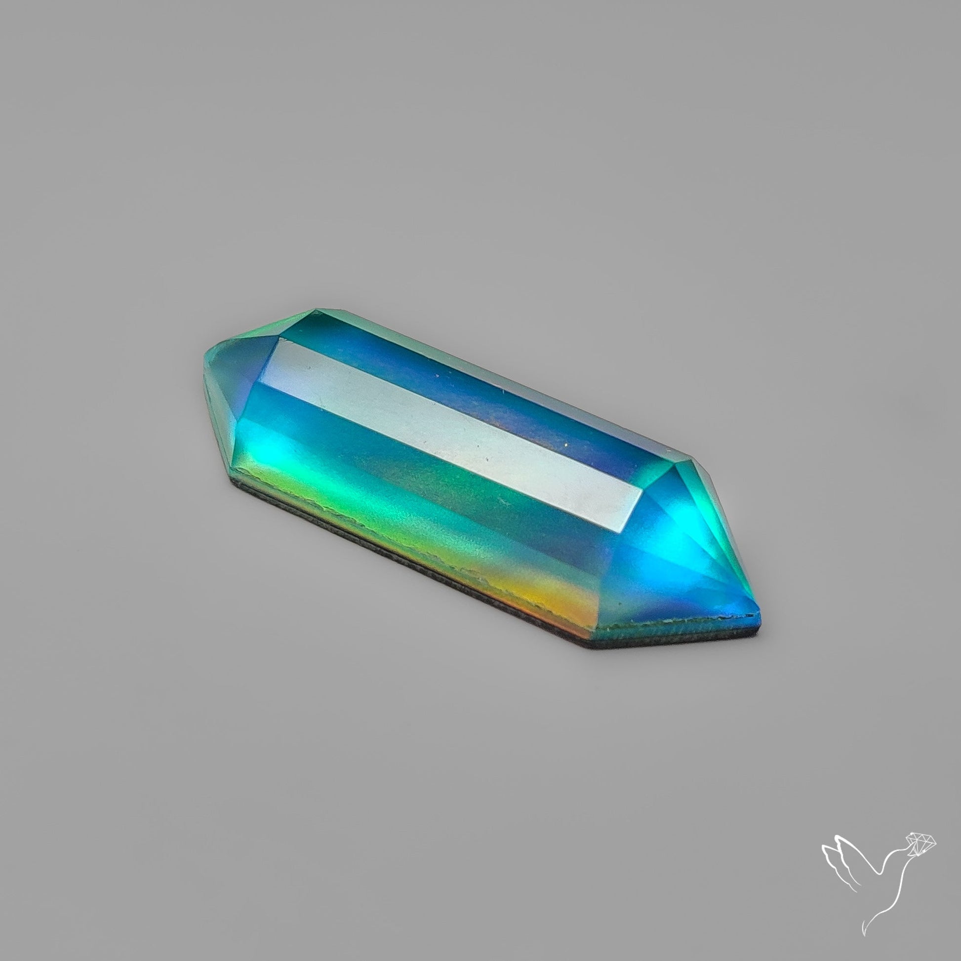 Step Cut Aurora Opal Doublets