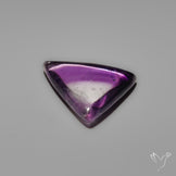 Bi color Amethyst With Quartz Lace Cabochon