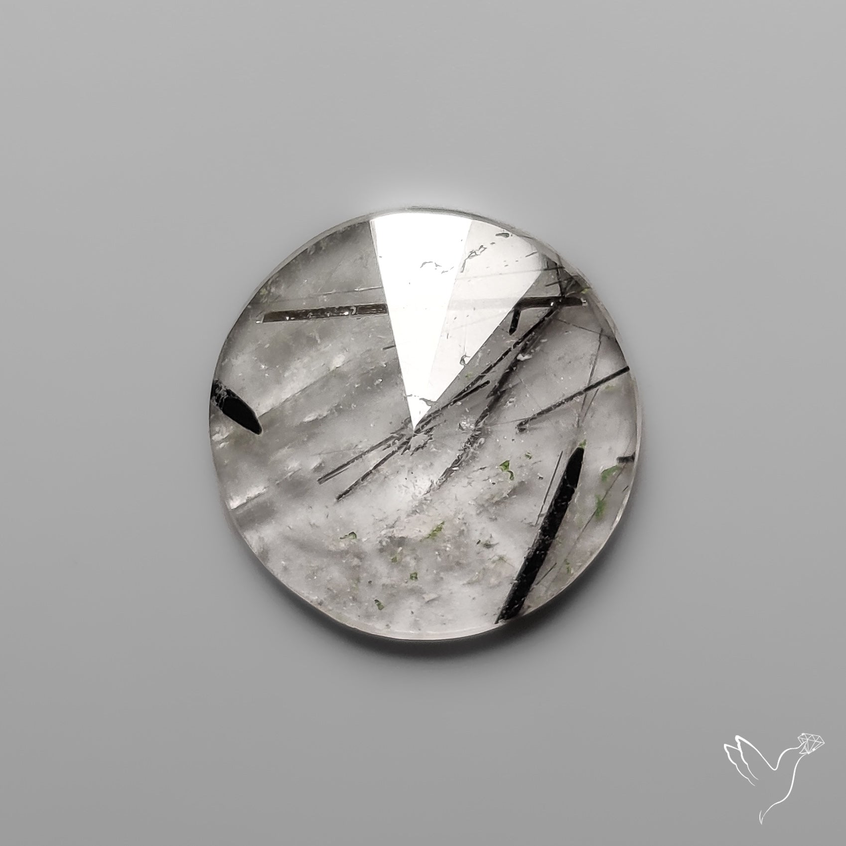 Step Cut Black Tourmalinated Quartz