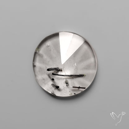 Step Cut Black Tourmalinated Quartz