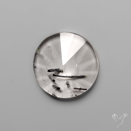 Step Cut Black Tourmalinated Quartz