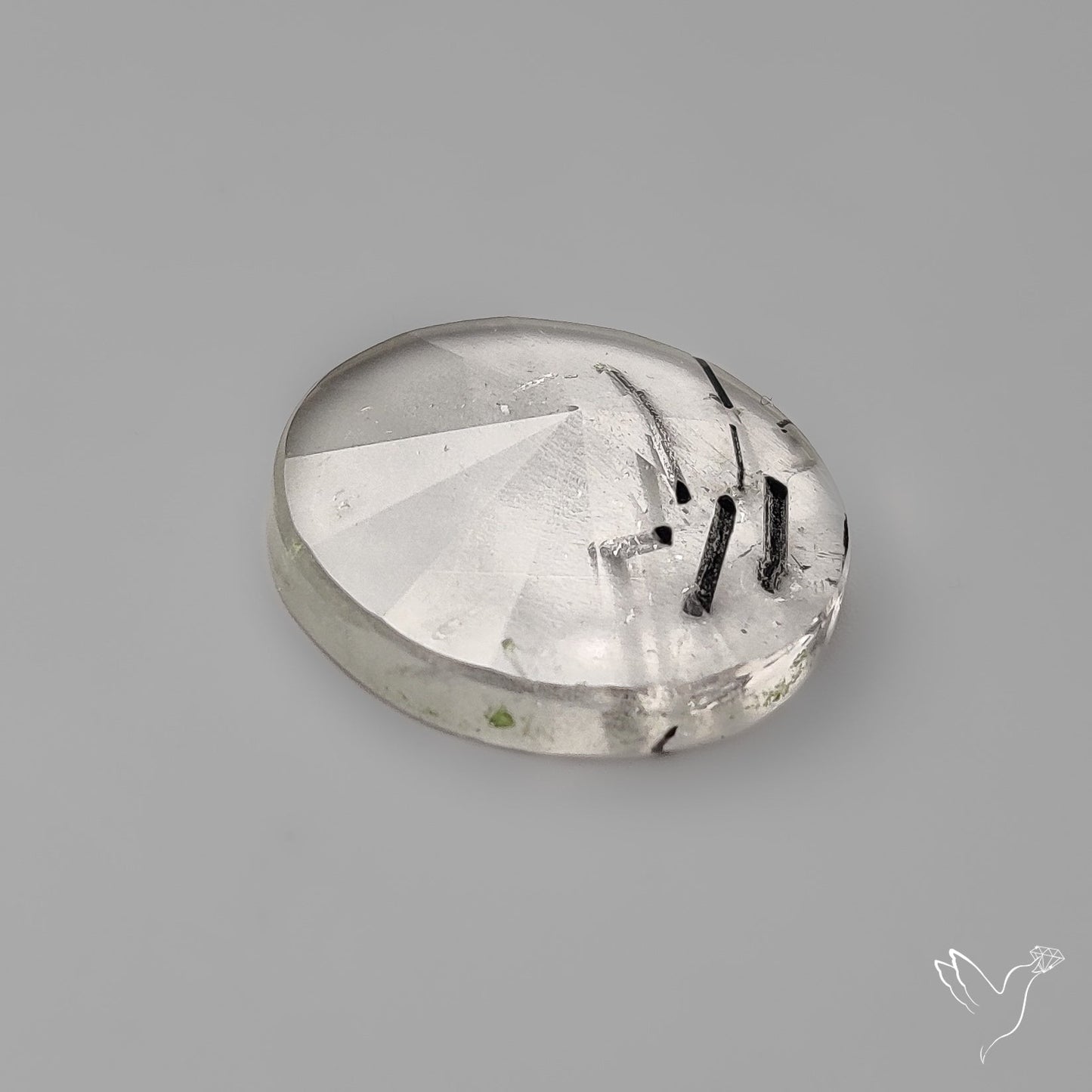 Step Cut Black Tourmalinated Quartz