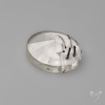 Step Cut Black Tourmalinated Quartz