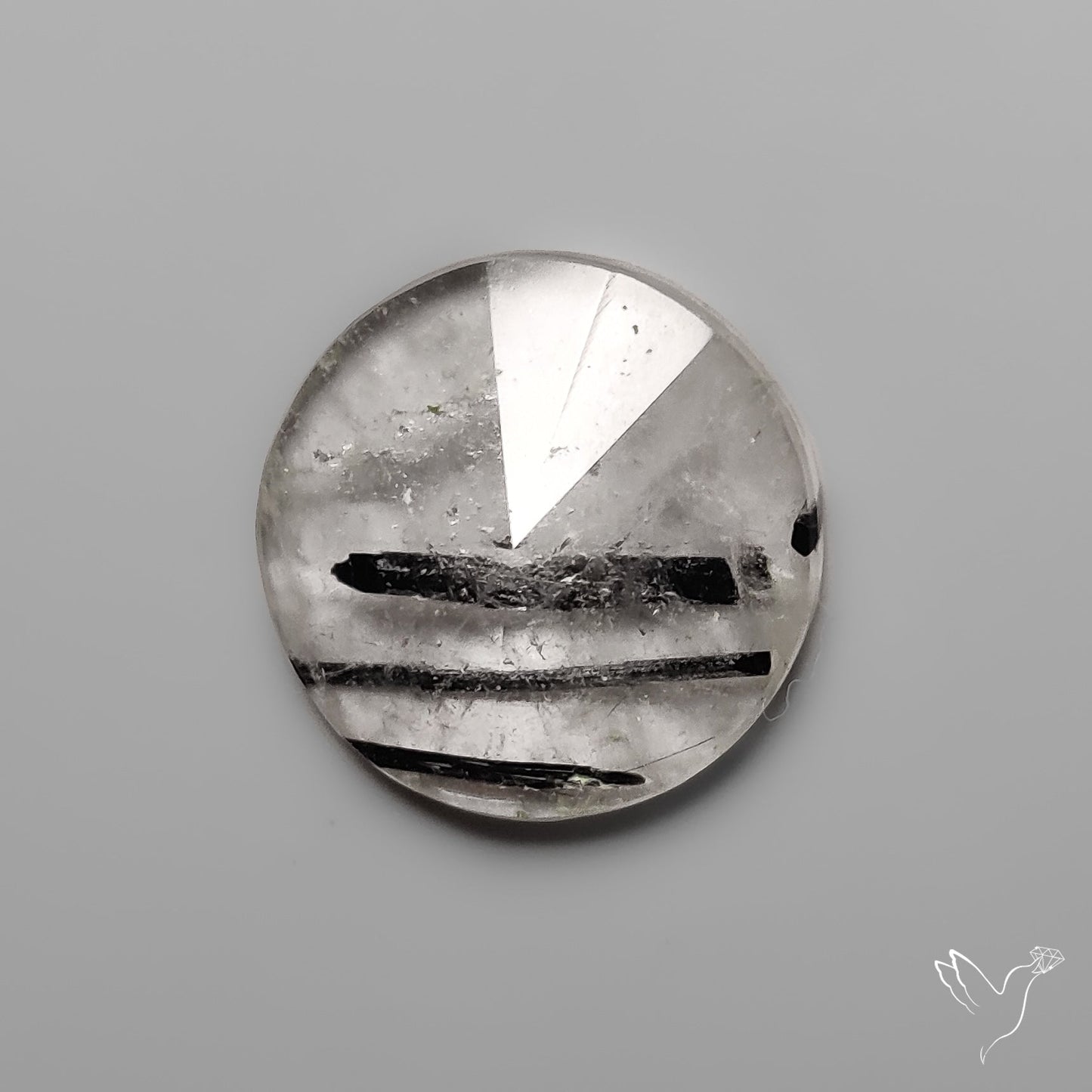 Step Cut Black Tourmalinated Quartz