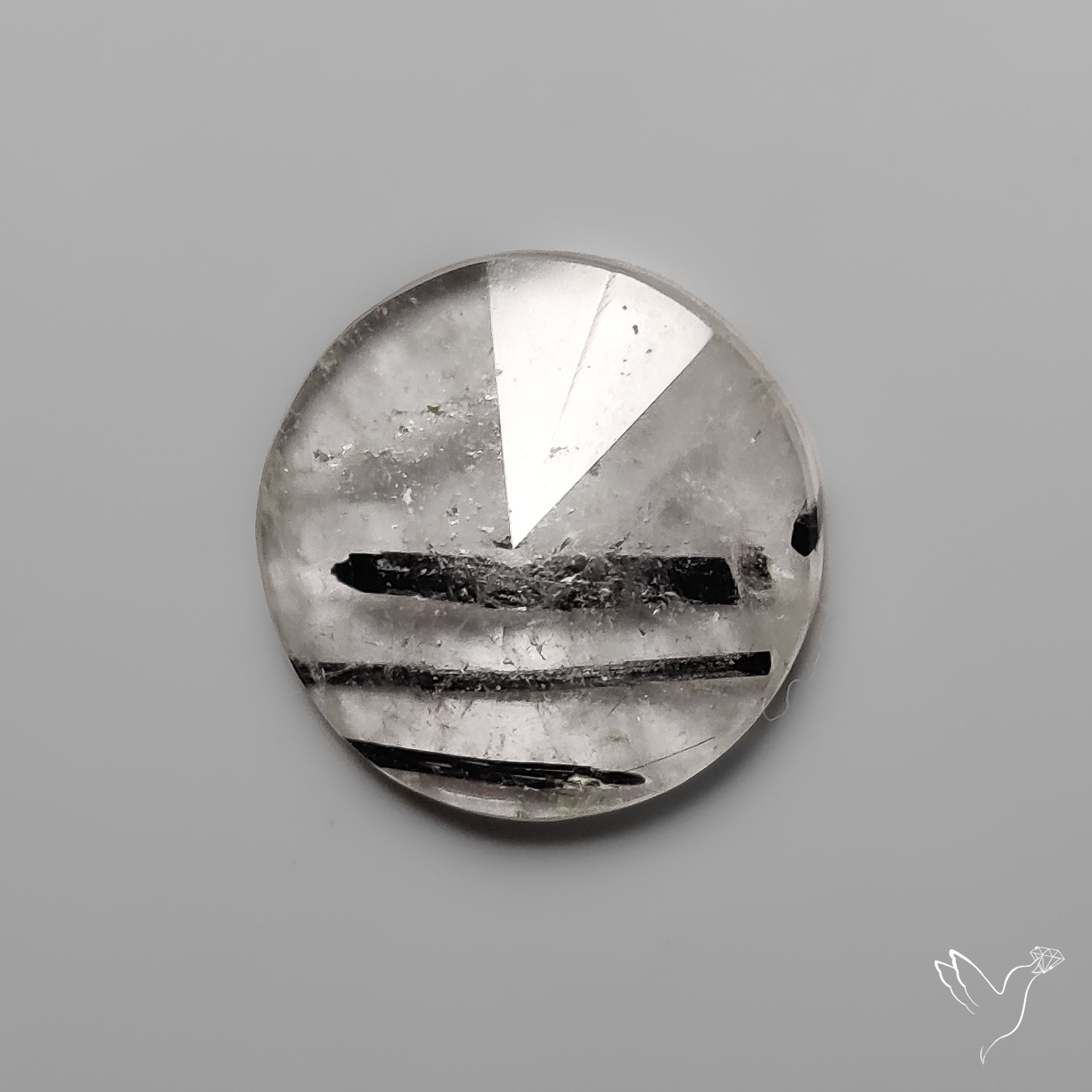 Step Cut Black Tourmalinated Quartz