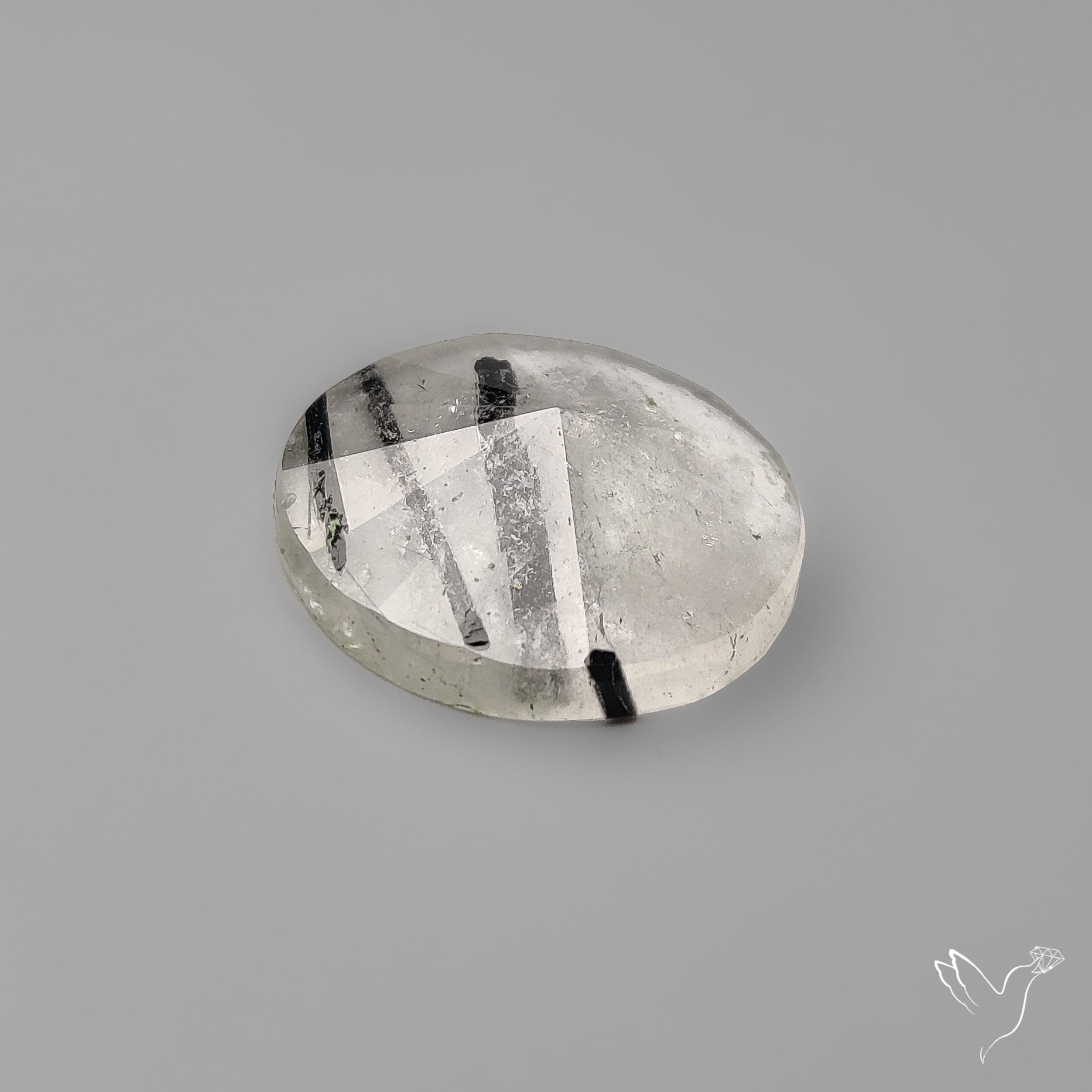 Step Cut Black Tourmalinated Quartz