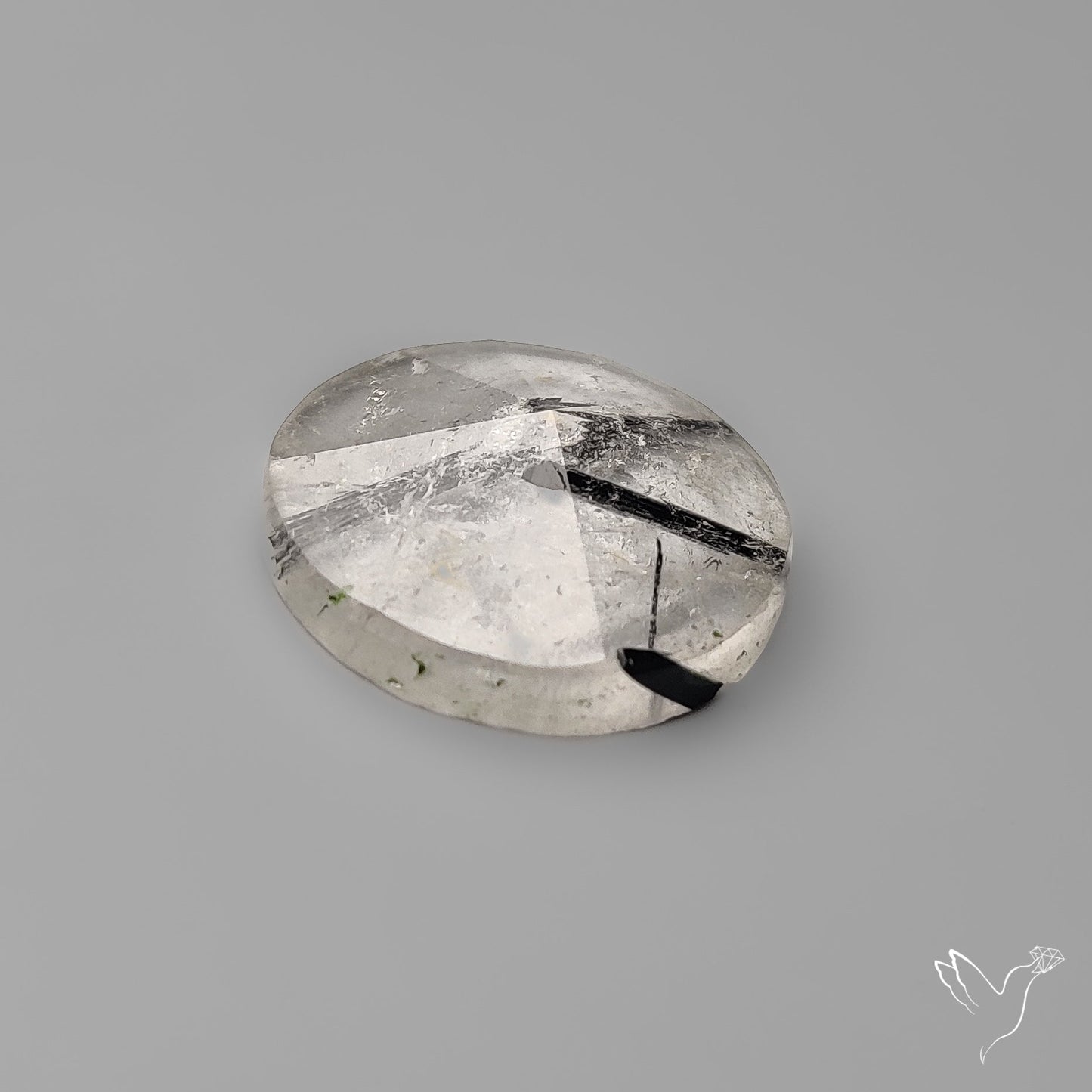 Step Cut Black Tourmalinated Quartz