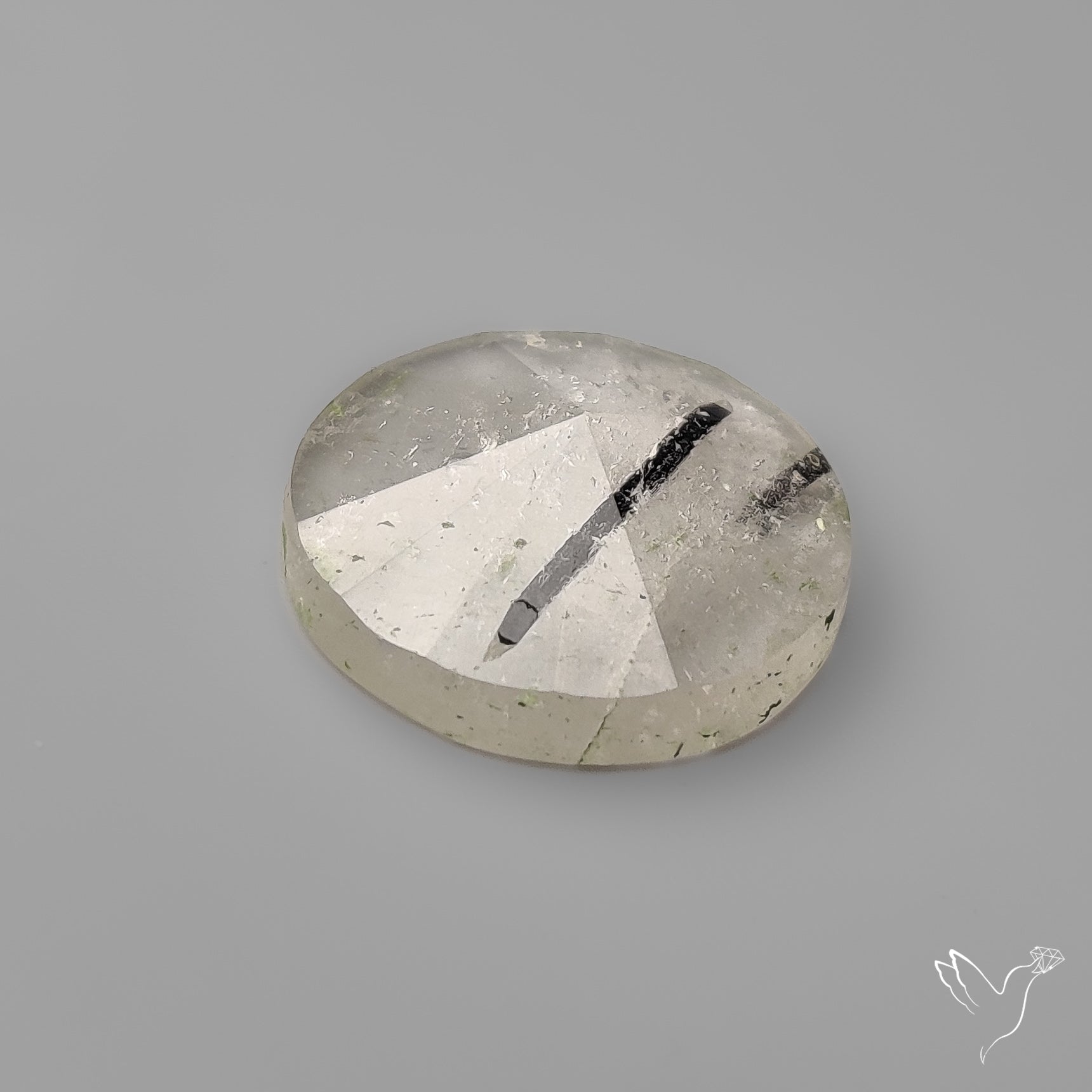 Step Cut Black Tourmalinated Quartz