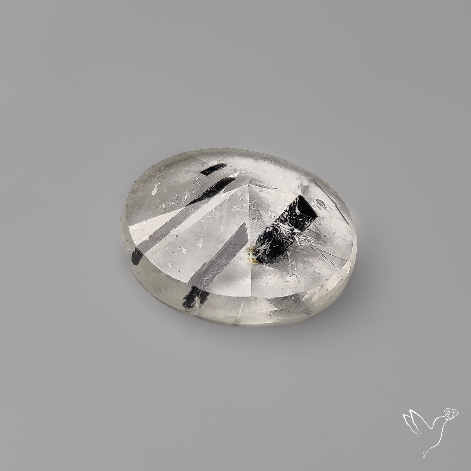 Step Cut Black Tourmalinated Quartz