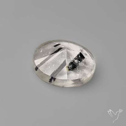 Step Cut Black Tourmalinated Quartz