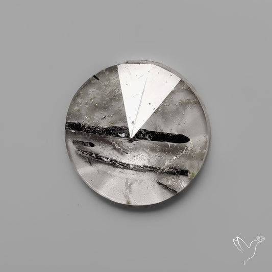 Step Cut Black Tourmalinated Quartz