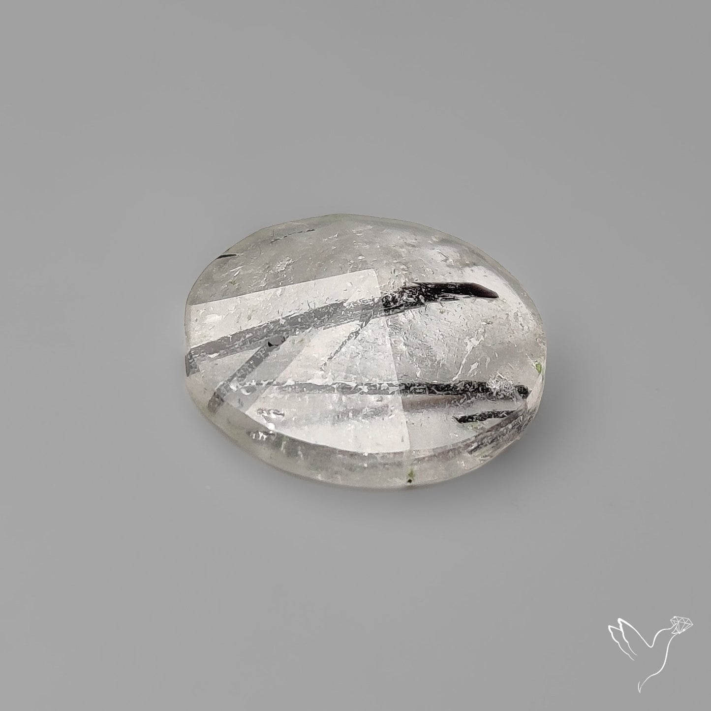 Step Cut Black Tourmalinated Quartz