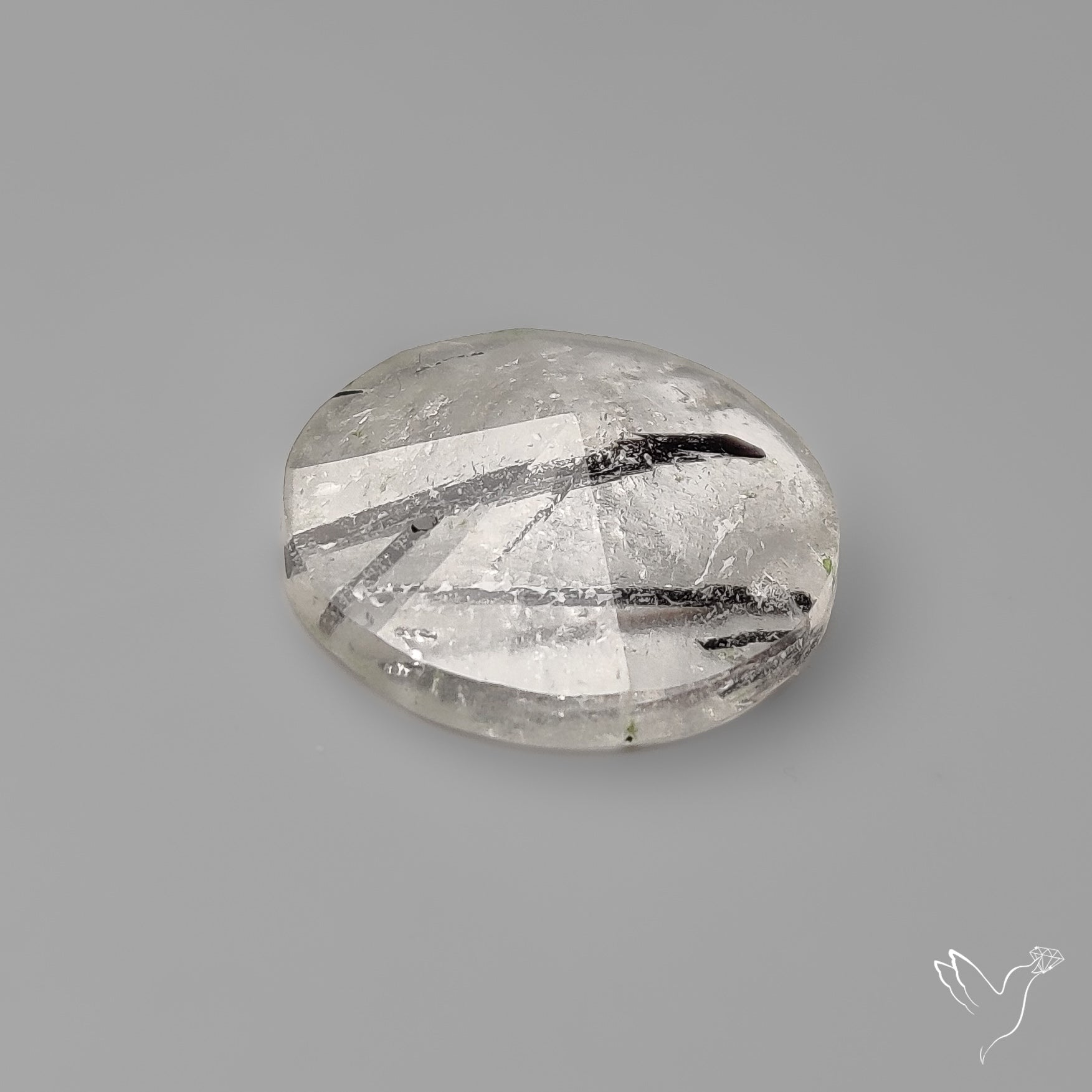 Step Cut Black Tourmalinated Quartz