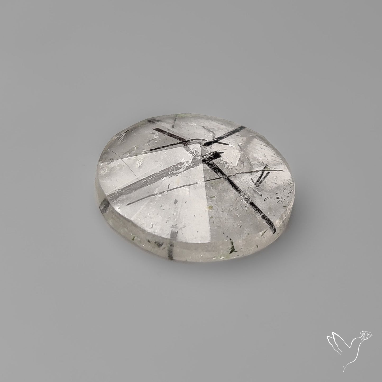 Step Cut Black Tourmalinated Quartz