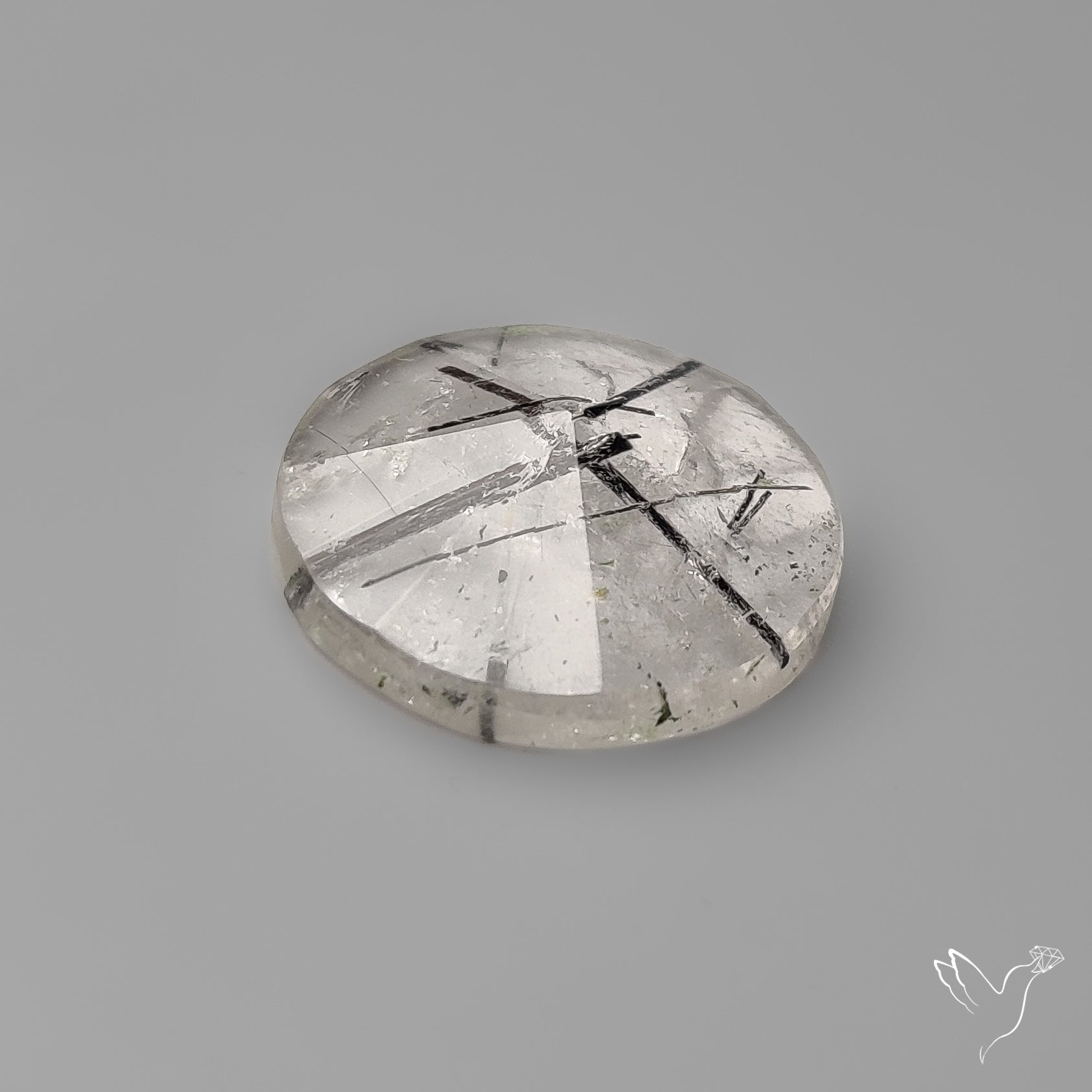 Step Cut Black Tourmalinated Quartz