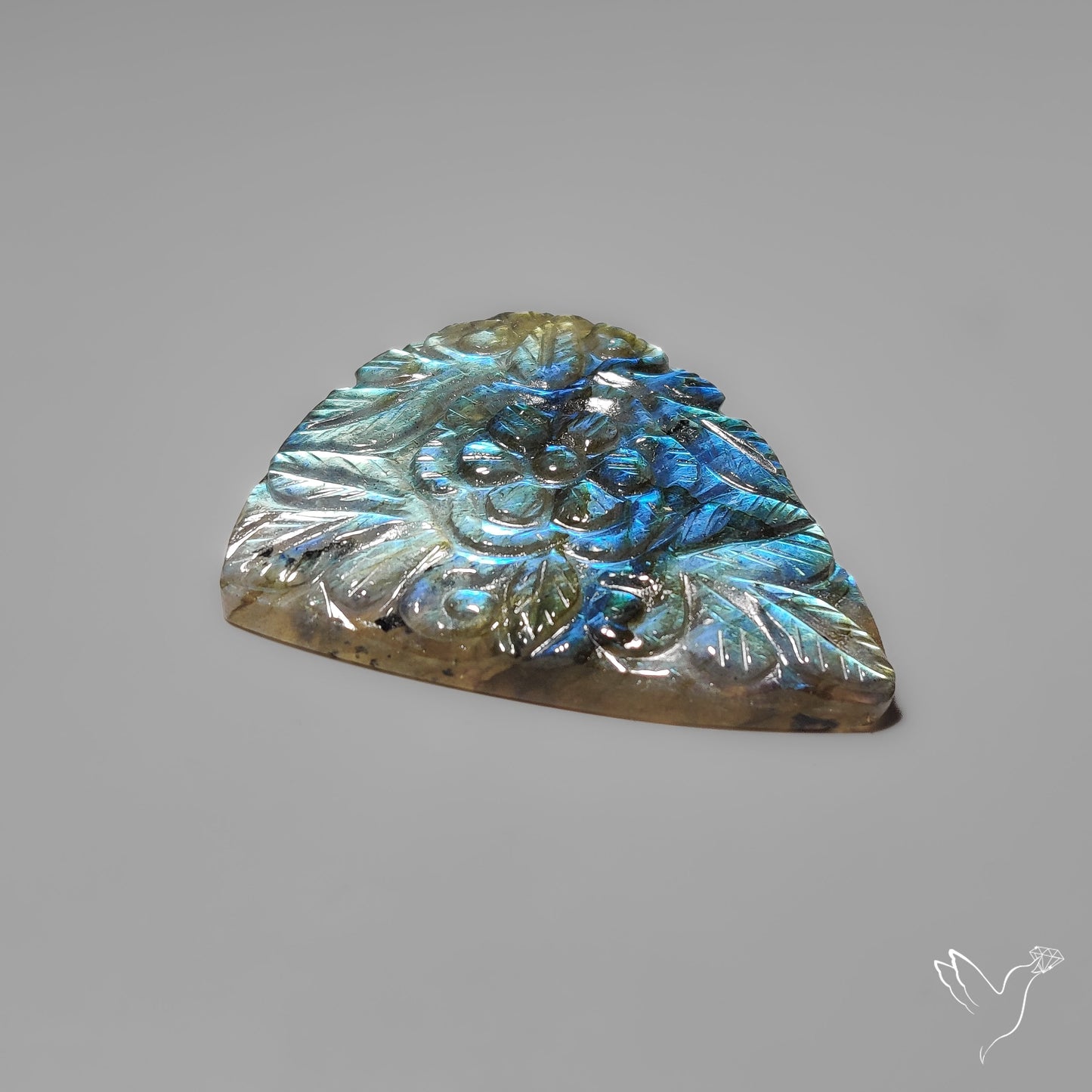 Labradorite Mughal Carving