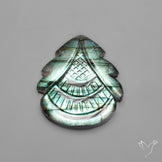 Labradorite Mughal Carving