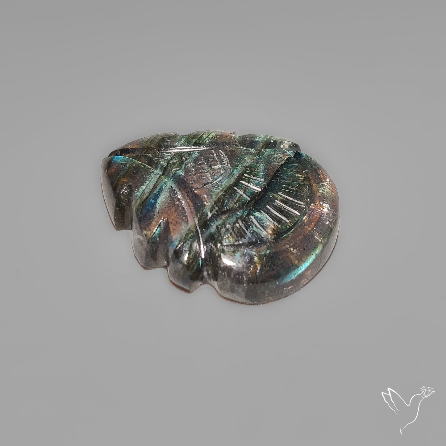 Labradorite Mughal Carving