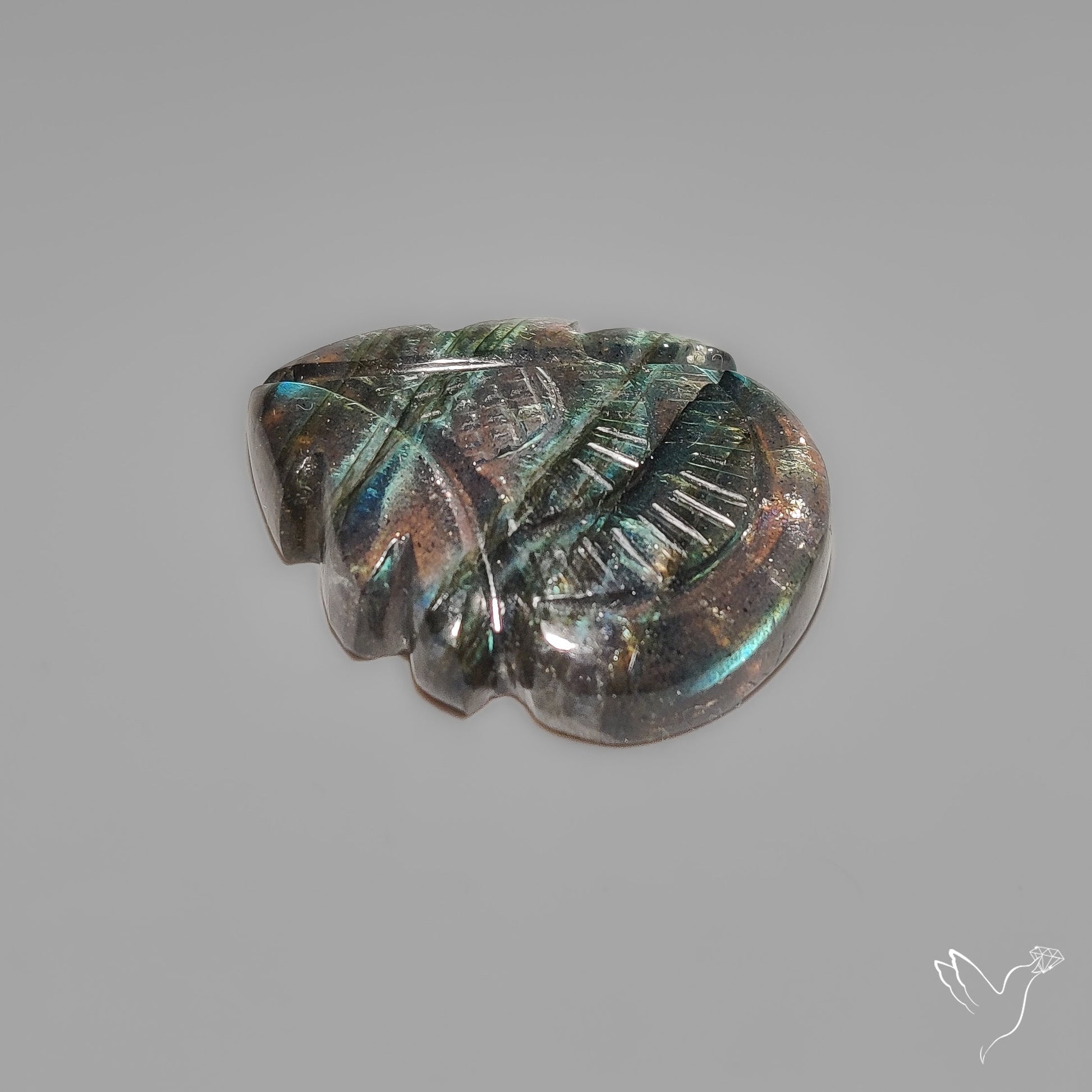Labradorite Mughal Carving