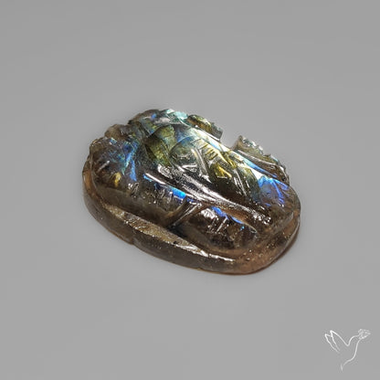 Labradorite Ganesha Carving