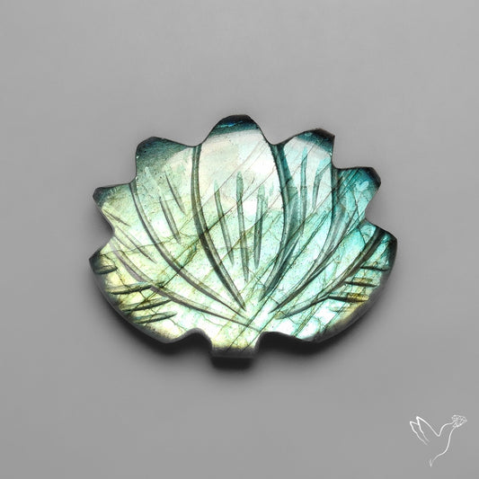 Labradorite Lotus Carving