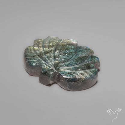 Labradorite Lotus Carving