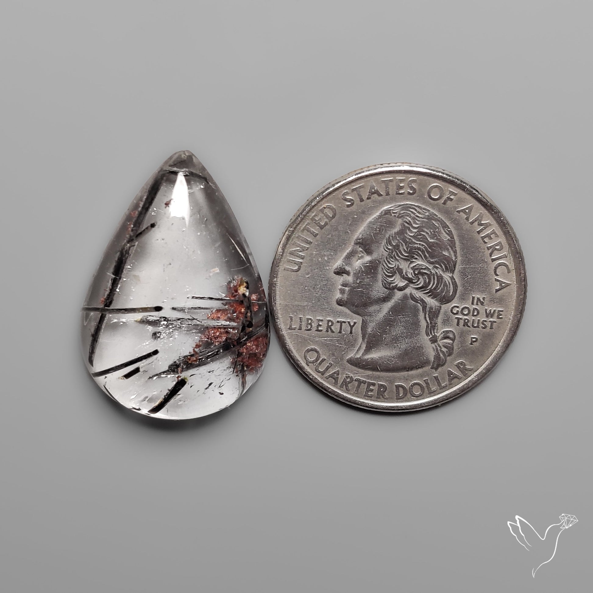 Black Tourmalinated Quartz