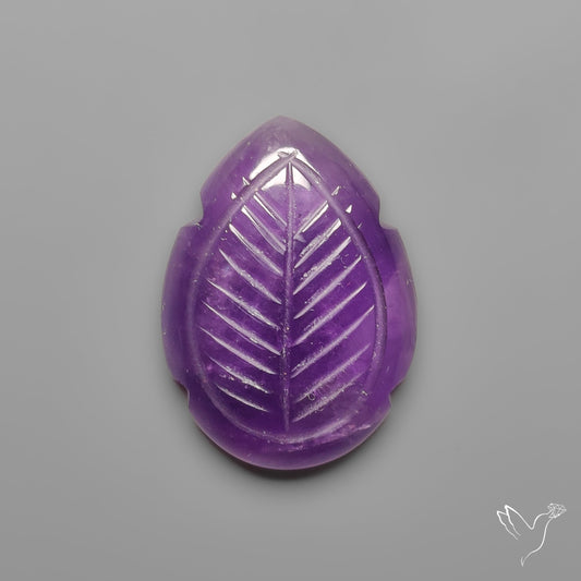 Amethyst Leaf Carving