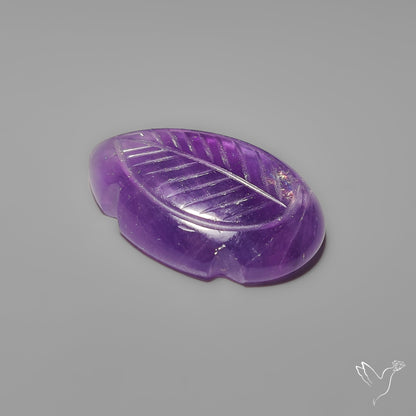 Amethyst Leaf Carving