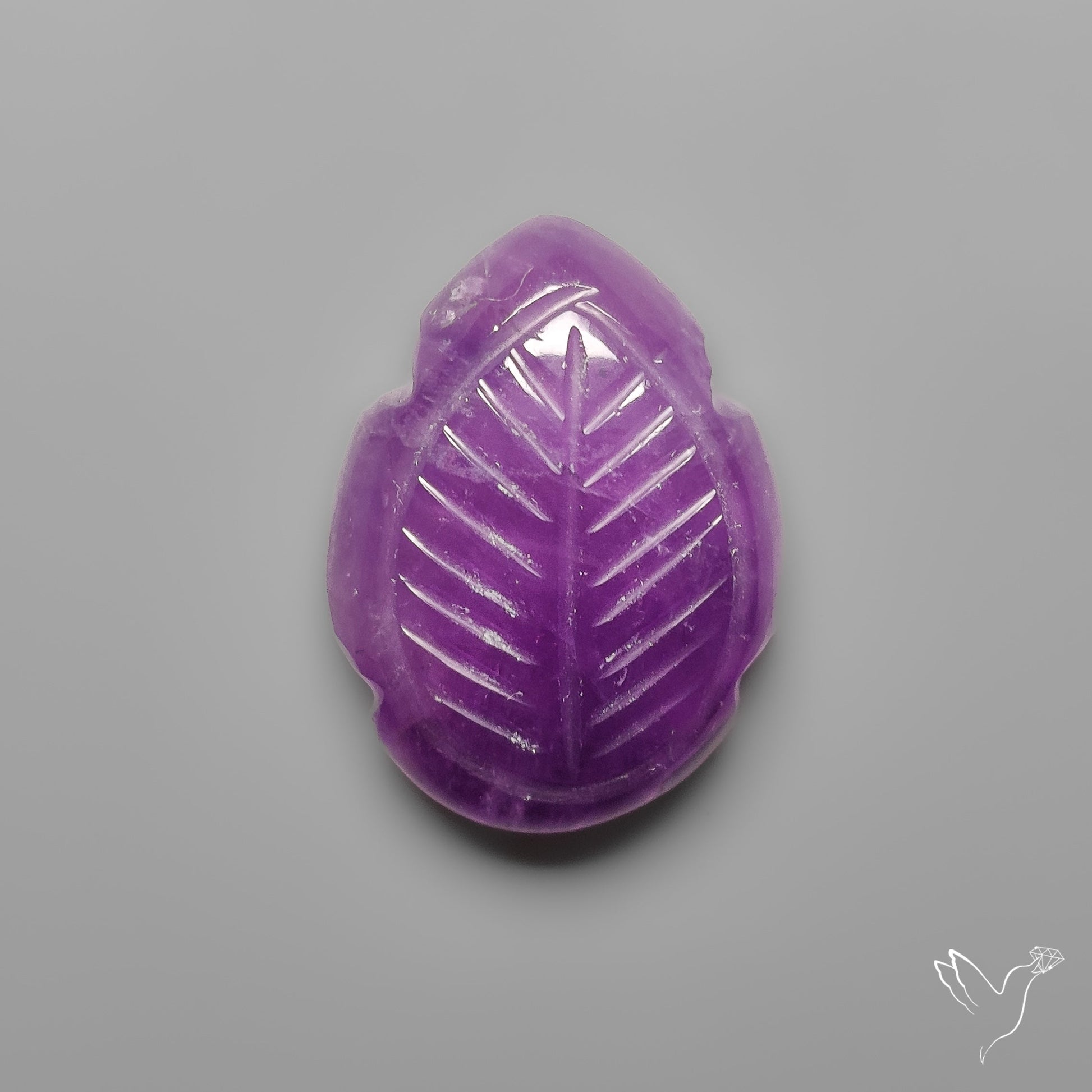 Amethyst Leaf Carving