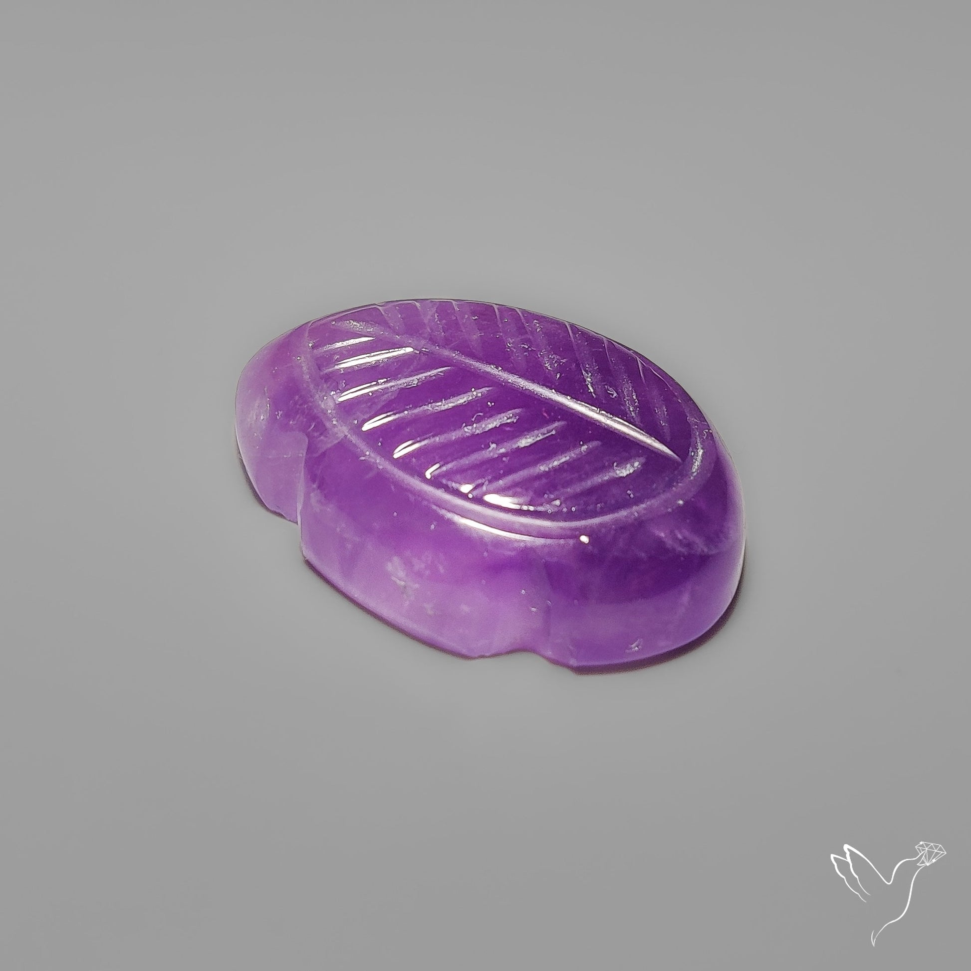 Amethyst Leaf Carving