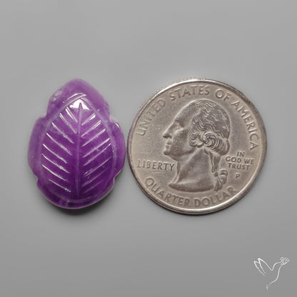 Amethyst Leaf Carving