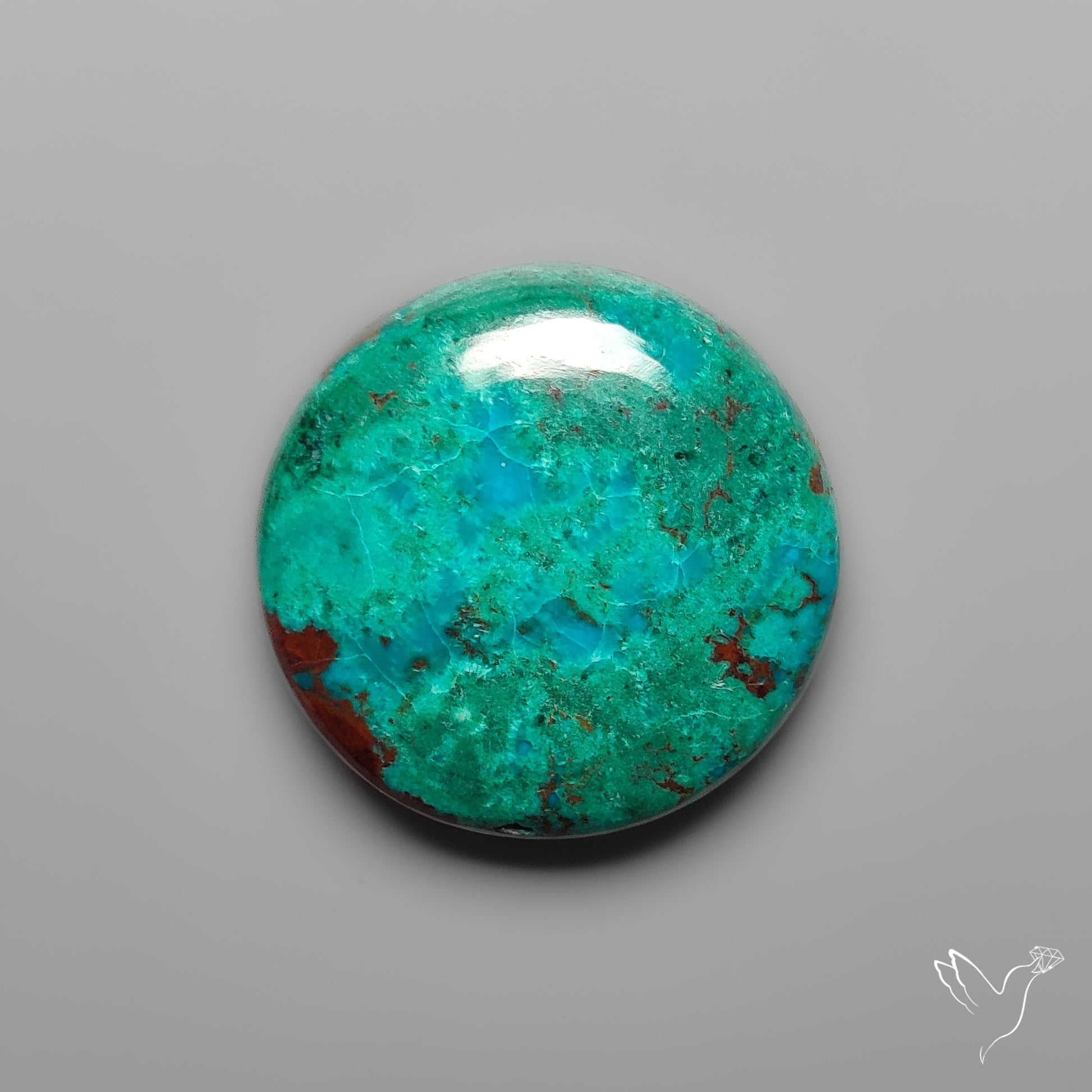 Peruvian Chrysocolla Round Cabochon