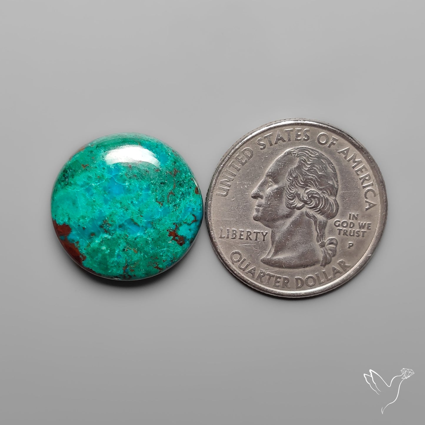 Peruvian Chrysocolla Round Cabochon