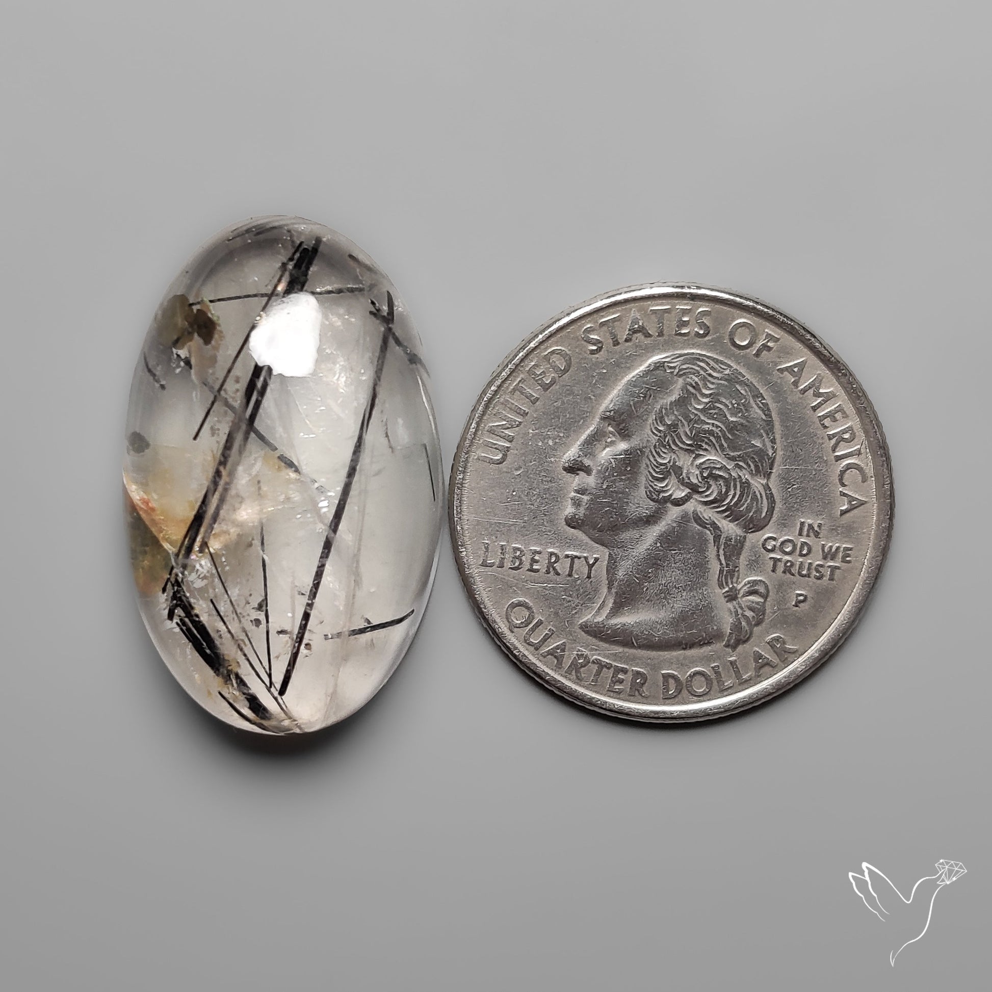 Black Tourmalinated Quartz