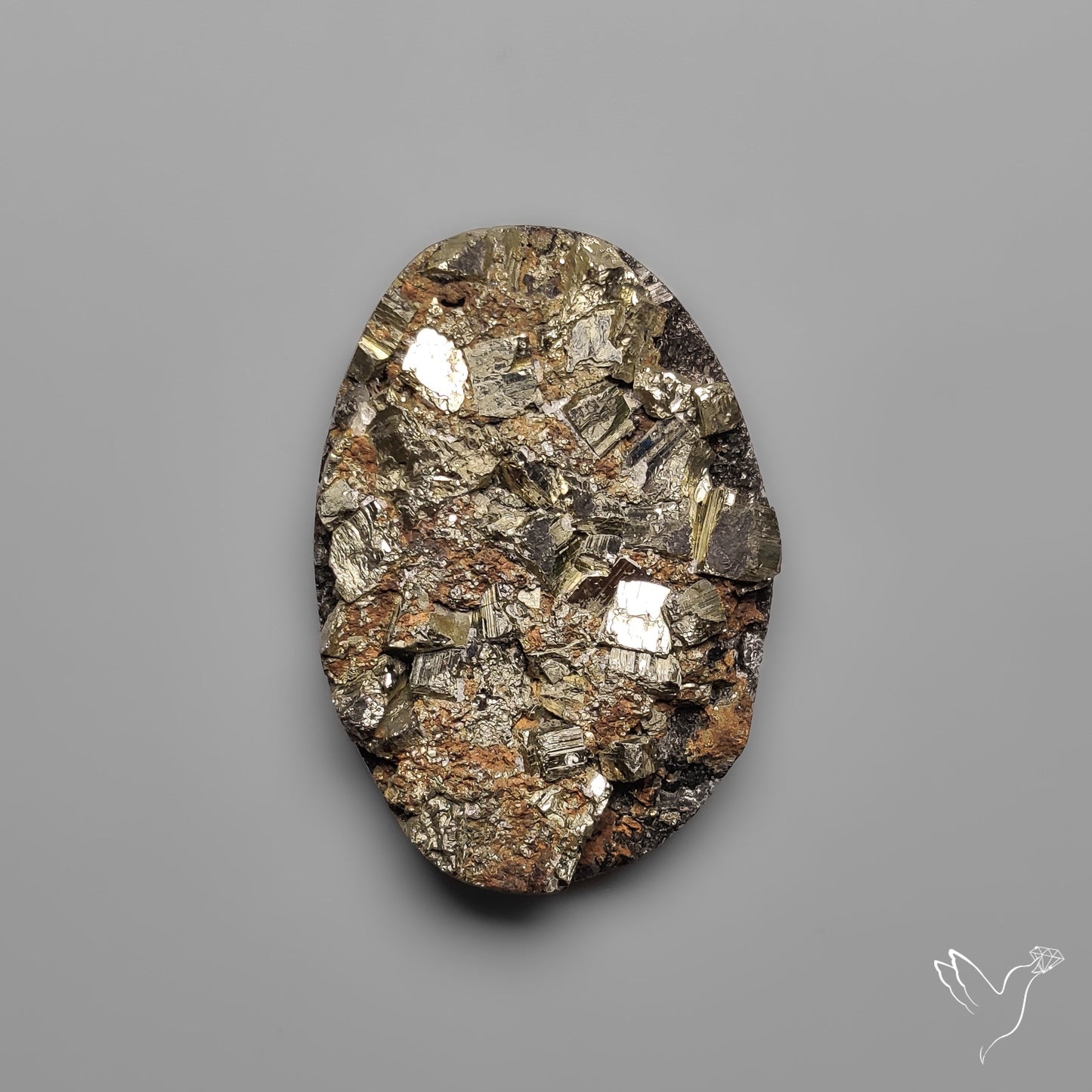 Pyrite on Basalt Druzy