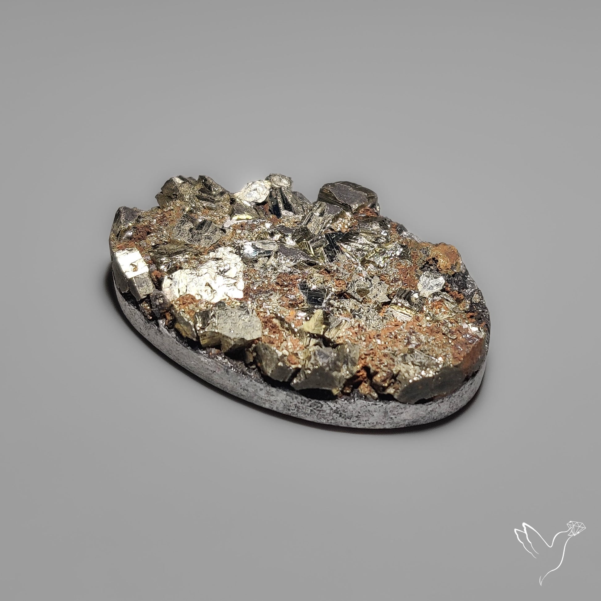 Pyrite on Basalt Druzy