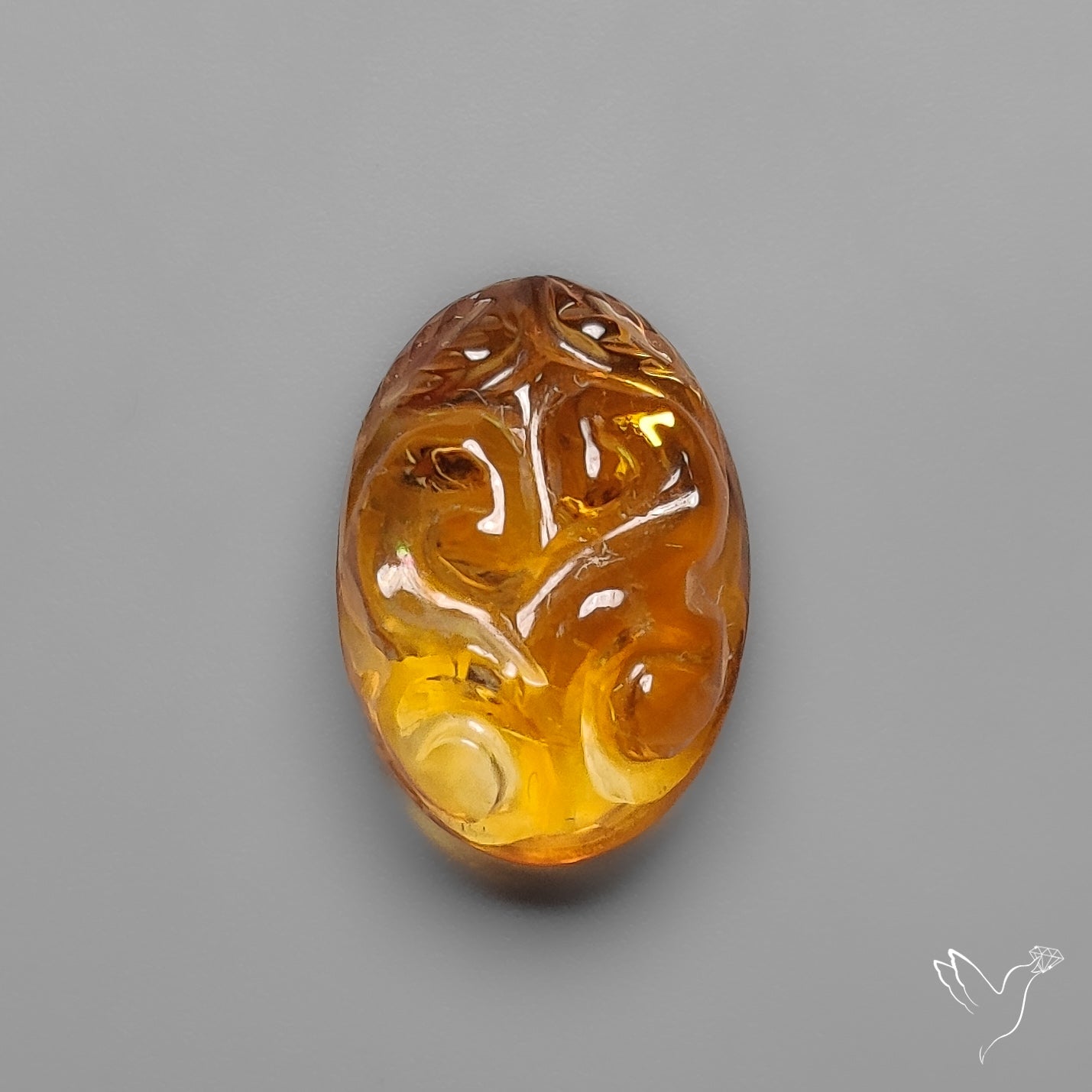 Citrine Mughal Carving