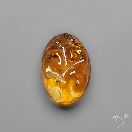 Citrine Mughal Carving