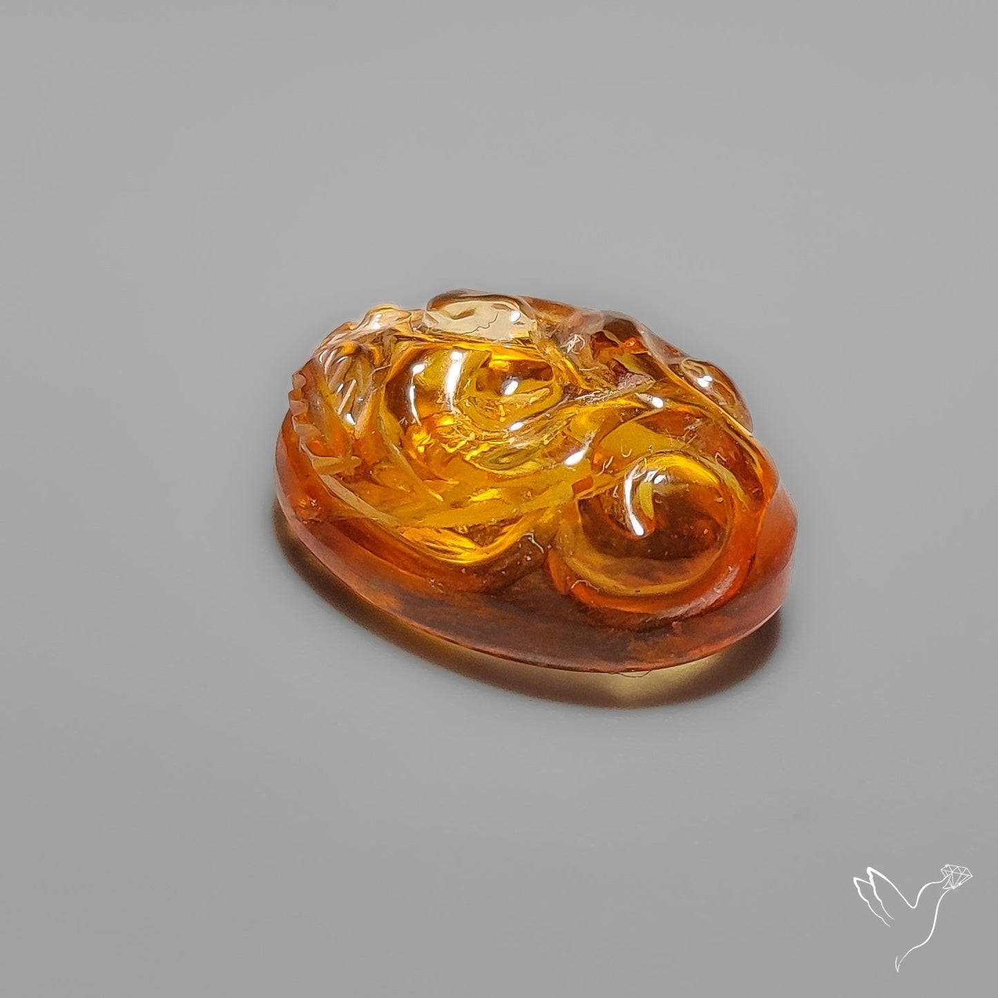 Citrine Mughal Carving