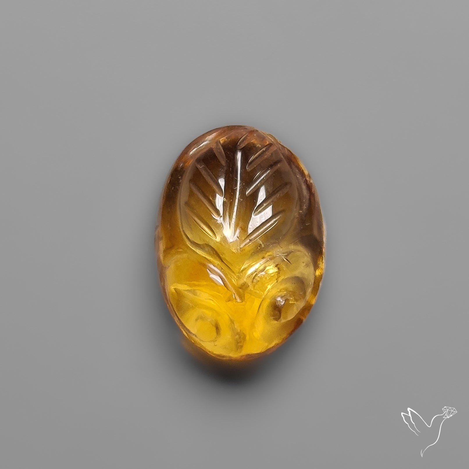 Citrine Mughal Carving