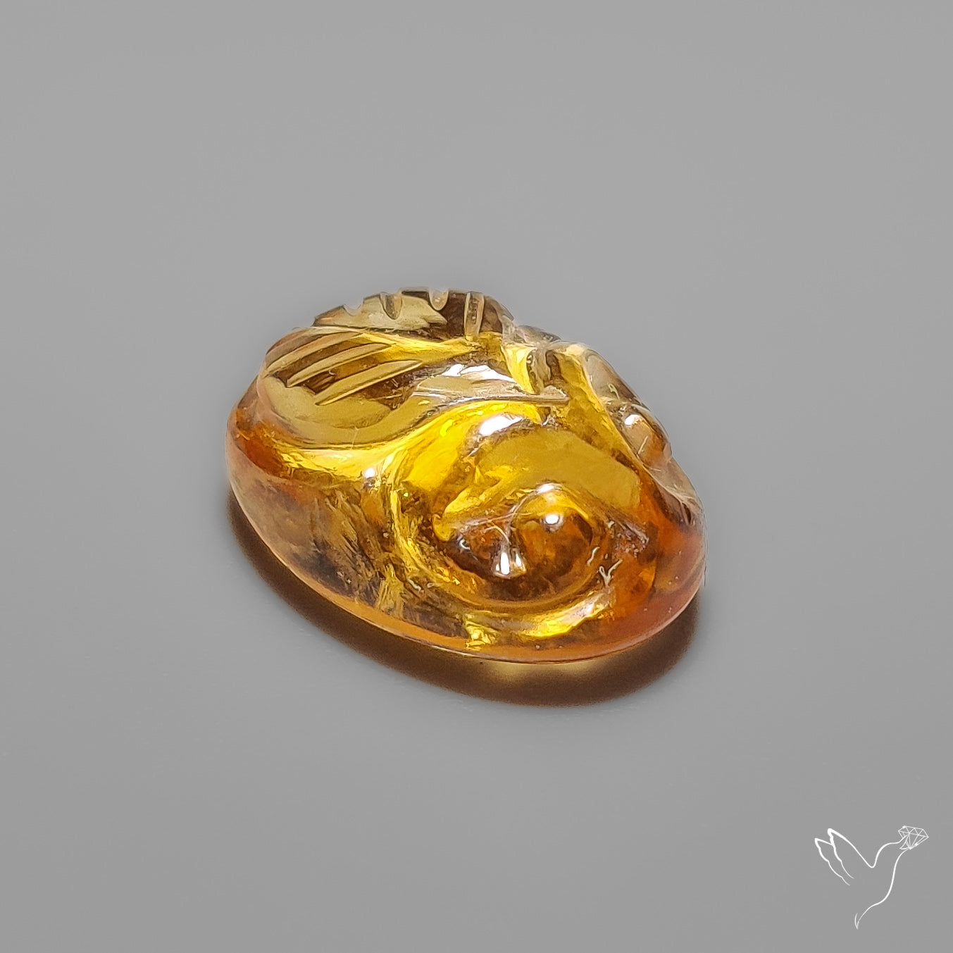 Citrine Mughal Carving