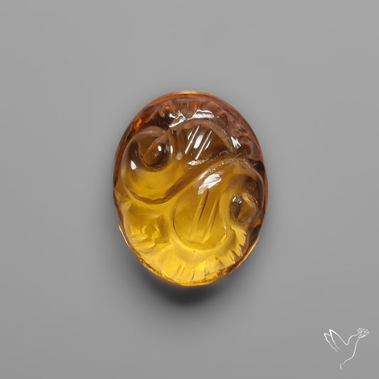 Citrine Mughal Carving