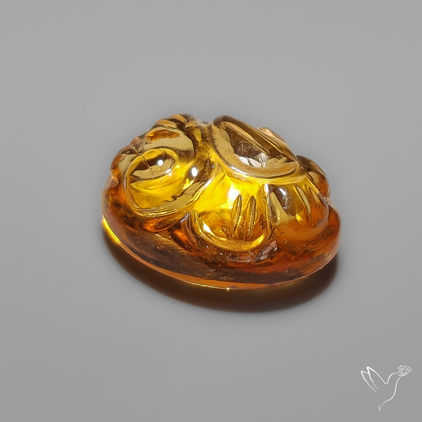 Citrine Mughal Carving