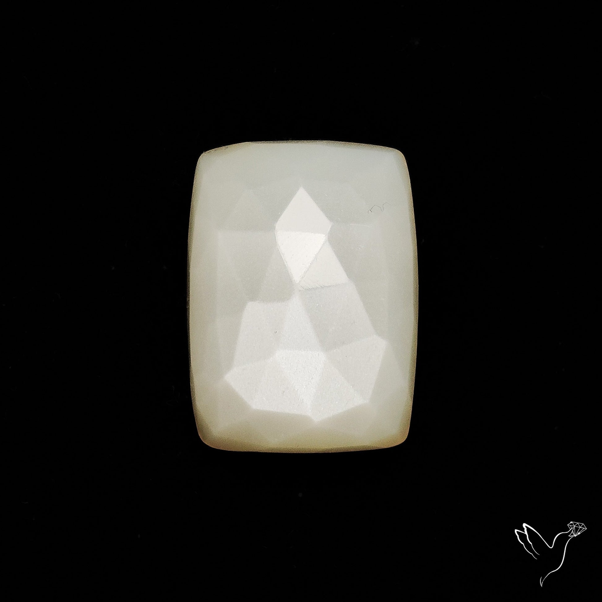Rose Cut White Moonstone